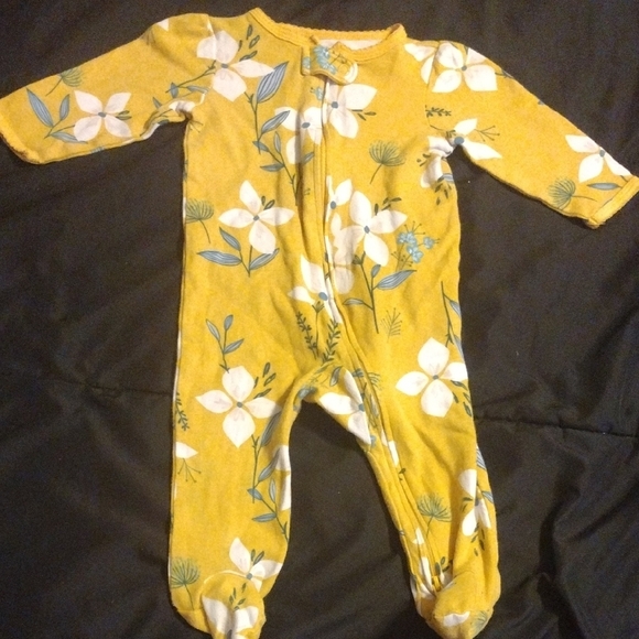 Carter's Other - Carter's Yellow Floral Footie